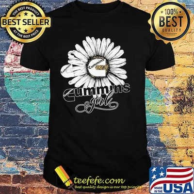 Flowers cummins girl logo shirt