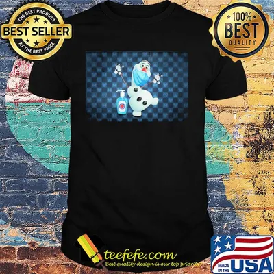 Fondos de pantalla de olaf washing hand mask covid-19 shirt