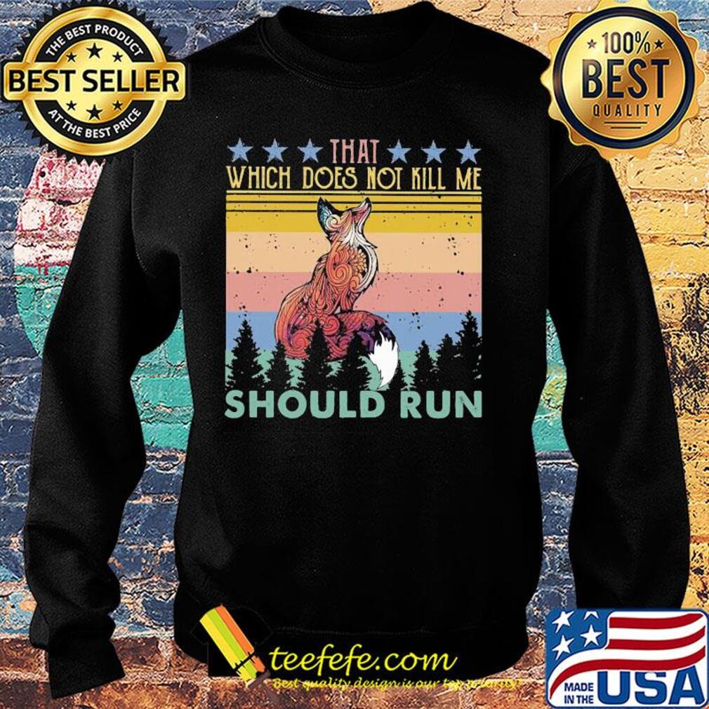 Fox that which does not kill me should run stars vintage s Sweater Fox that which does not kill me should run stars vintage s Sweater