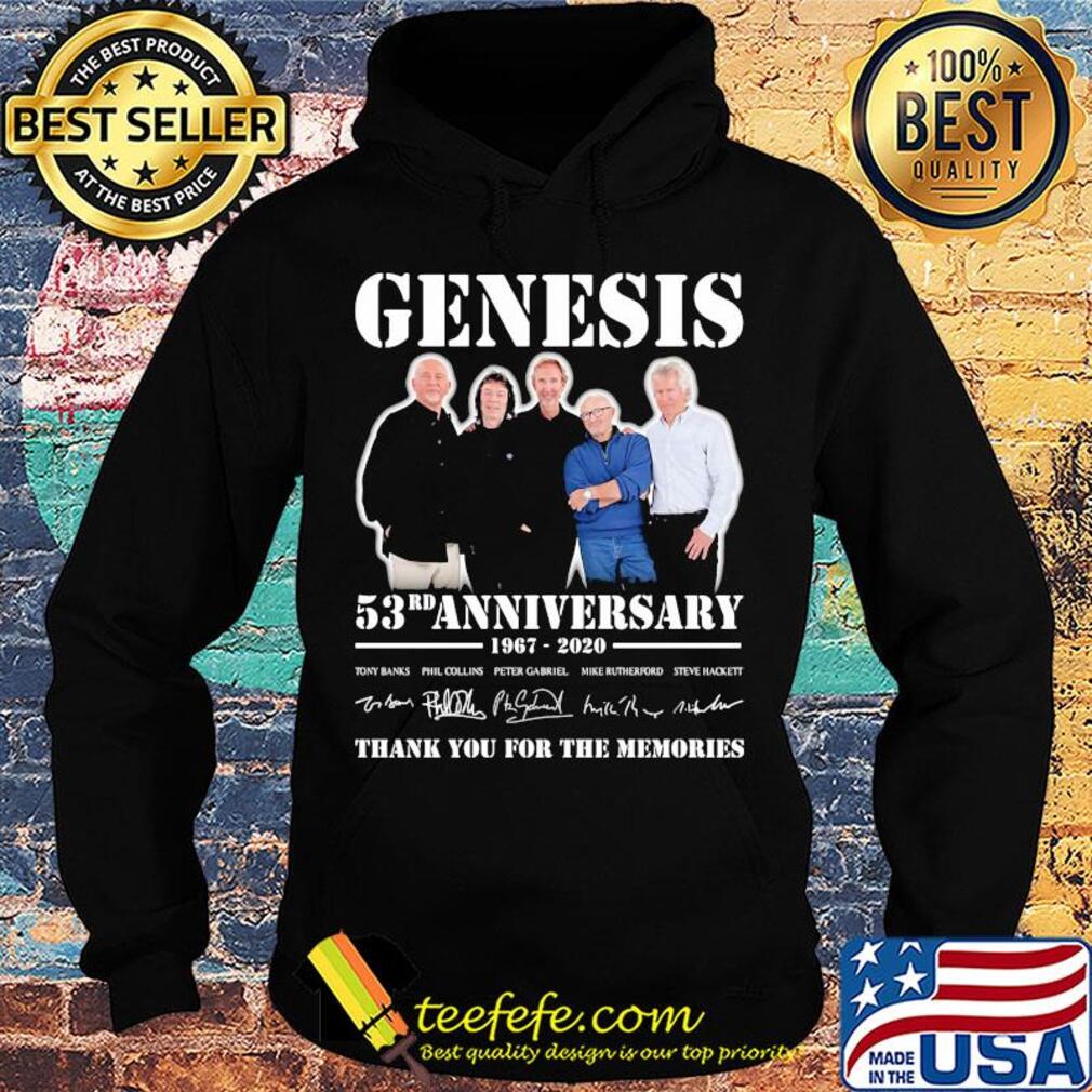 Genesis band 53rd anniversary 1967 2020 thank you for the memories signatures s Hoodie Genesis band 53rd anniversary 1967 2020 thank you for the memories signatures s Hoodie