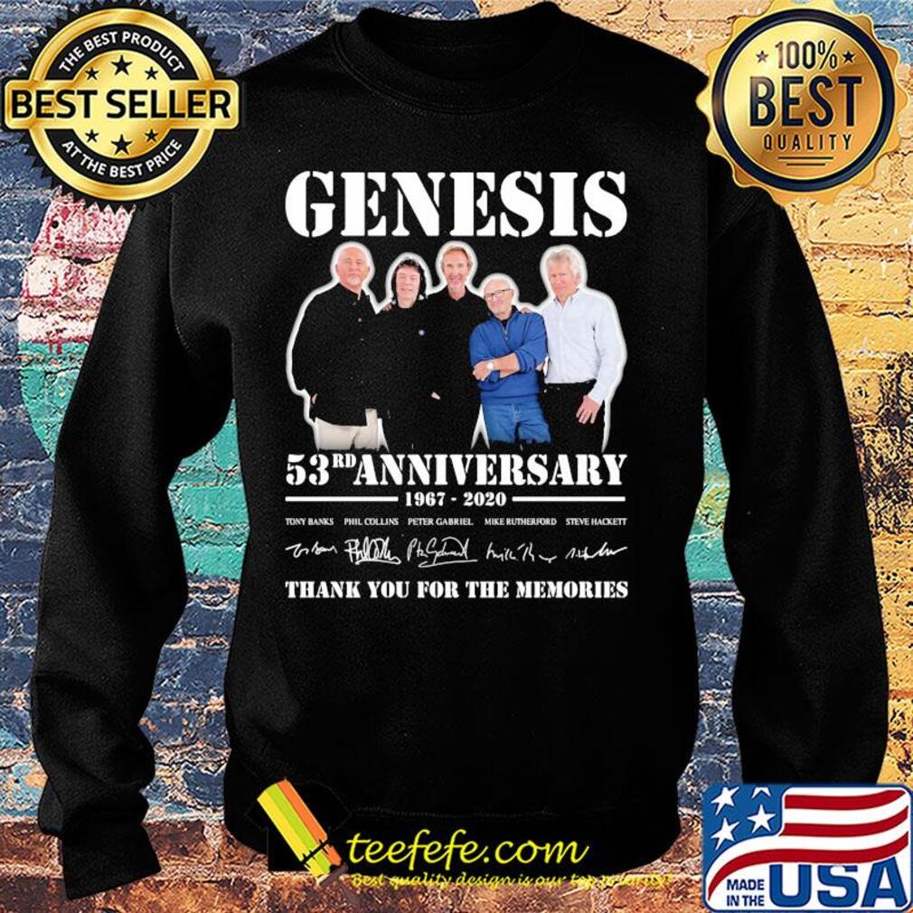 Genesis band 53rd anniversary 1967 2020 thank you for the memories signatures s Sweater Genesis band 53rd anniversary 1967 2020 thank you for the memories signatures s Sweater