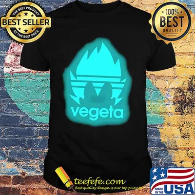 Glow in the dark vegeta dragon ball shirt