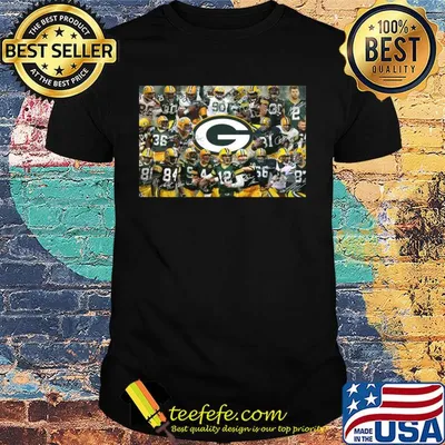 Green bay packers football team players signatures shirt