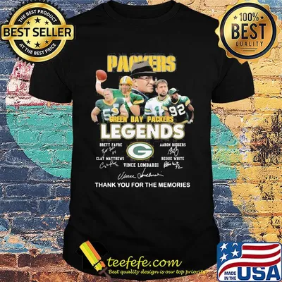 Green Bay Packers legends signature shirt