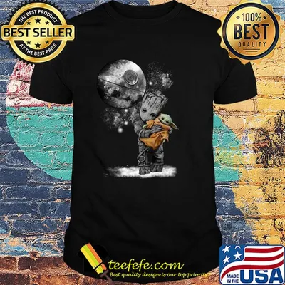 Groot hug Baby Yoda Stars Wars shirt