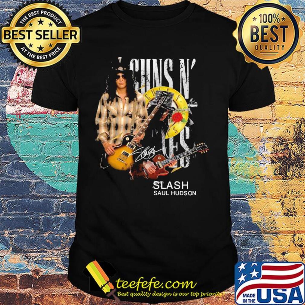 Guns N’ roses slash saul hudson guitar signature shirt