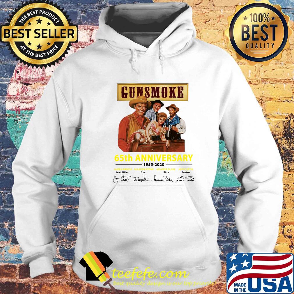 Gunsmoke 65th anniversary 1955-2020 signature s Hoodie Gunsmoke 65th anniversary 1955-2020 signature s Hoodie