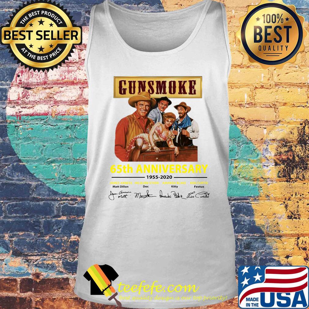 Gunsmoke 65th anniversary 1955-2020 signature s Tank top Gunsmoke 65th anniversary 1955-2020 signature s Tank top