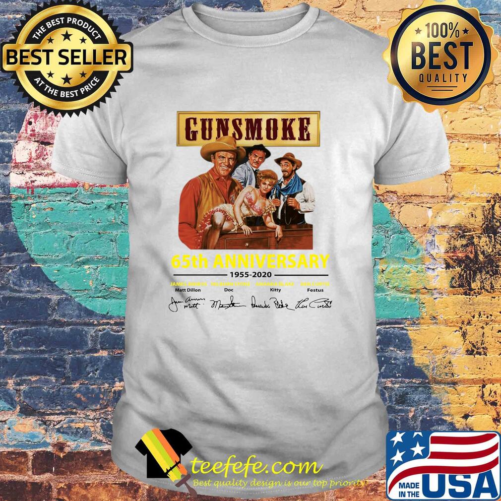 Gunsmoke 65th anniversary 1955-2020 signature shirt Gunsmoke 65th anniversary 1955-2020 signature shirt