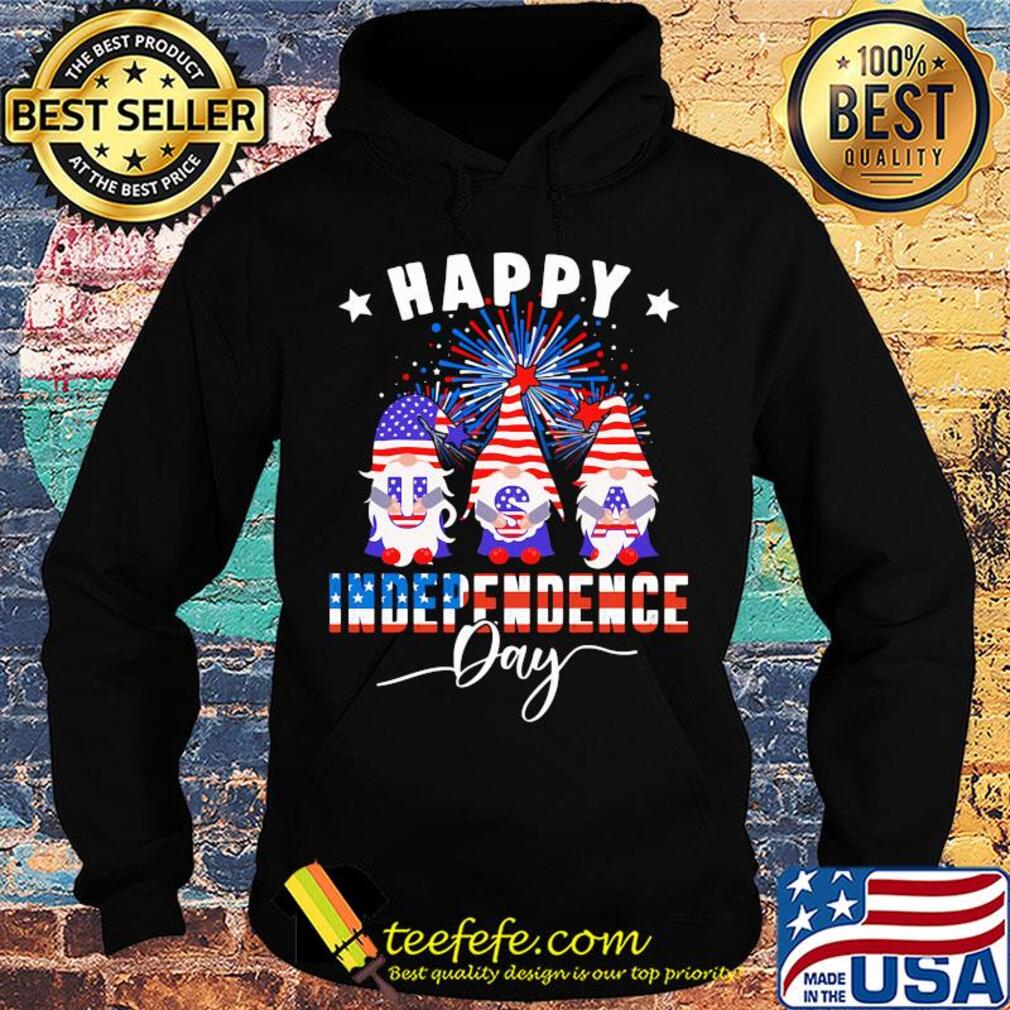Happy Gnome American flag veteran Independence Day s Hoodie Happy Gnome American flag veteran Independence Day s Hoodie