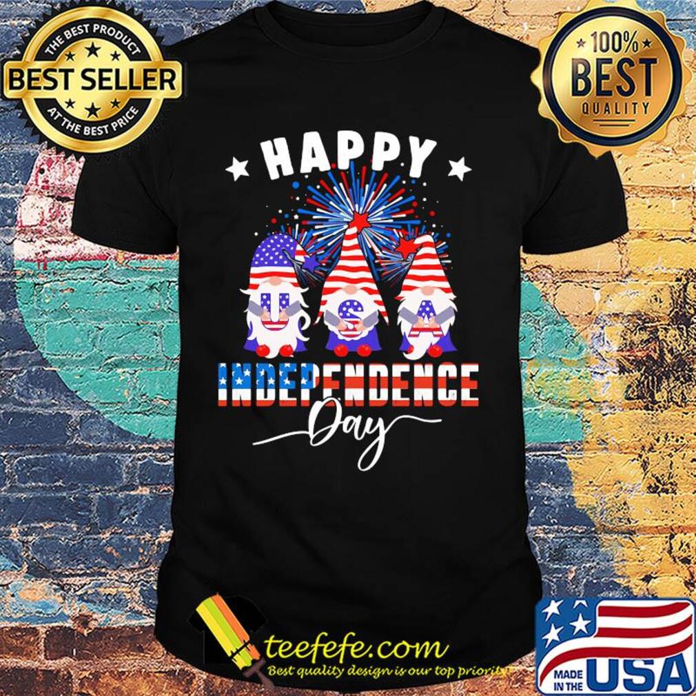 Happy Gnome American flag veteran Independence Day shirt