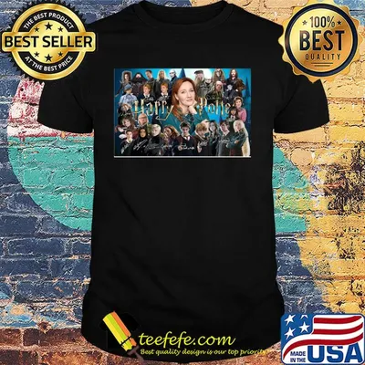 Harry potter movie characters signatures shirt
