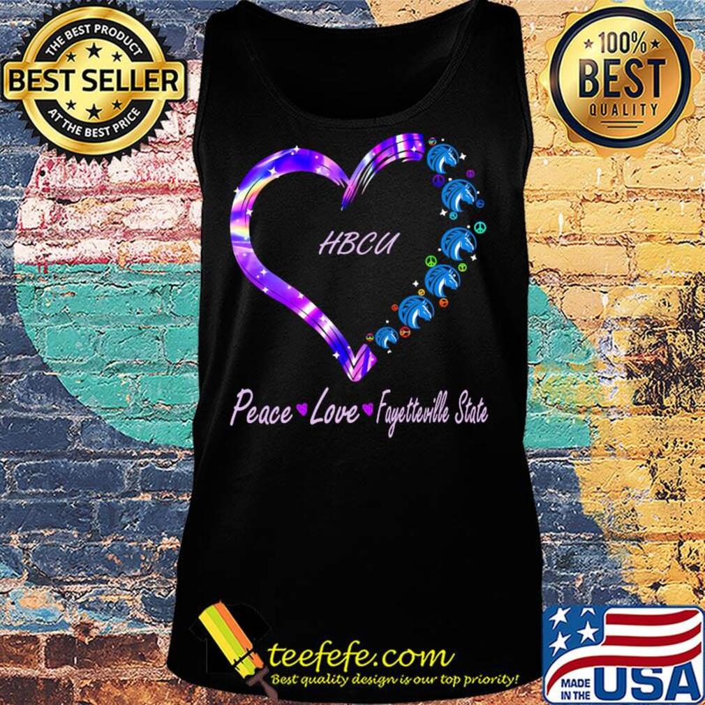 HBCU peace love Fayetteville State heart s Tank top HBCU peace love Fayetteville State heart s Tank top
