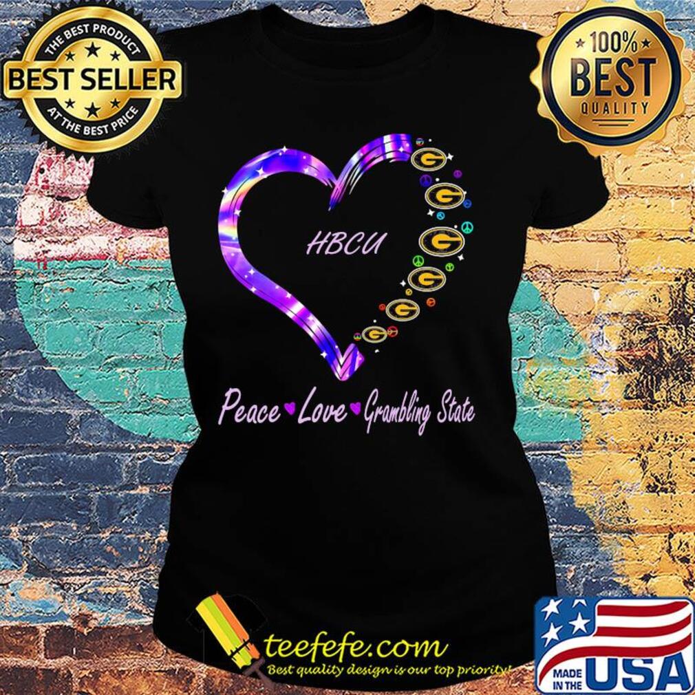 HBCU peace love Grambling State heart s Ladies tee HBCU peace love Grambling State heart s Ladies tee