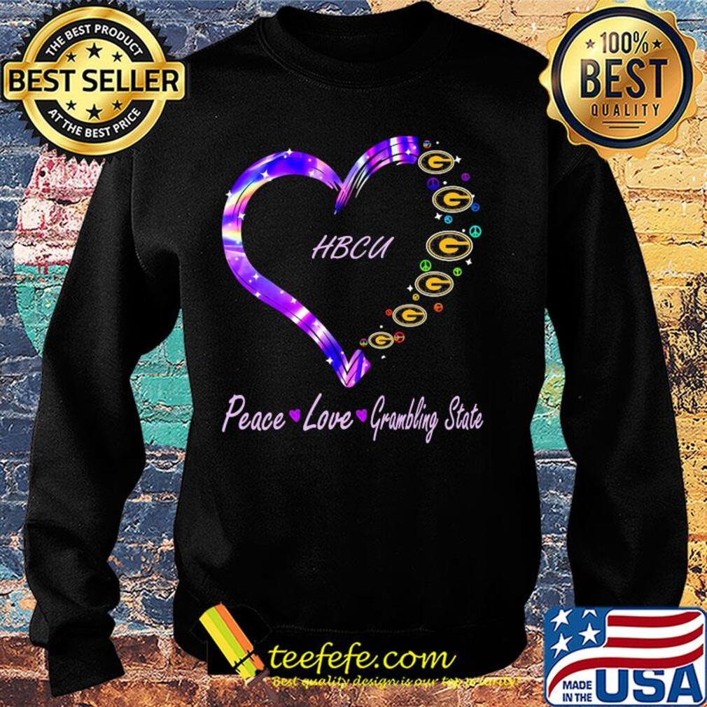 HBCU peace love Grambling State heart s Sweater HBCU peace love Grambling State heart s Sweater