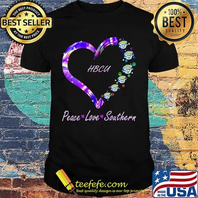 HBCU peace love Southern heart shirt