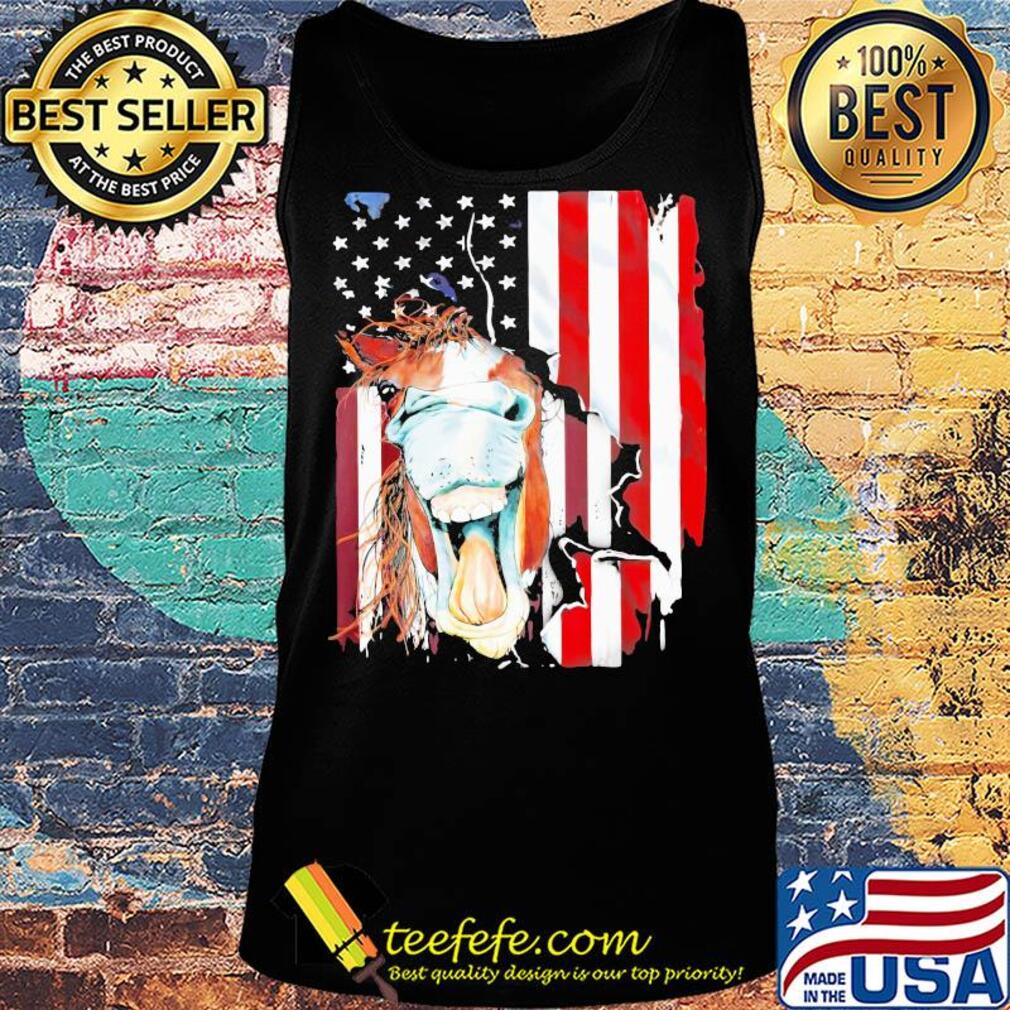 Horse American flag veteran Independence Day s Tank top Horse American flag veteran Independence Day s Tank top