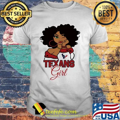 Houston Texans football black girl shirt