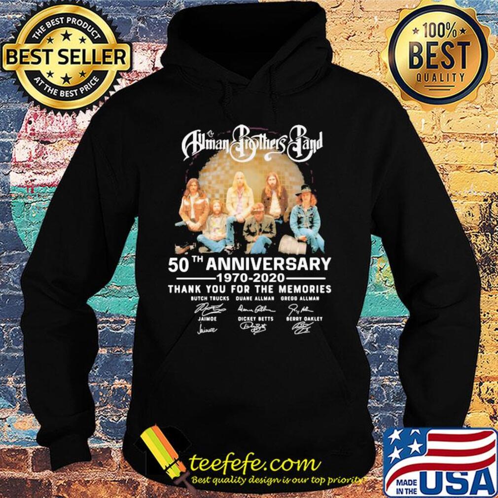 Human brothers band 50th anniversary 1970 2020 thank you for the memories signatures s Hoodie Human brothers band 50th anniversary 1970 2020 thank you for the memories signatures s Hoodie