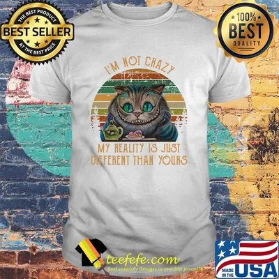 I'm not crazy my reality is just different than your cat vintage shirt