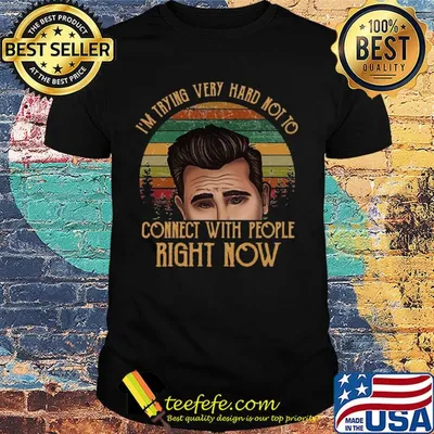 I'm trying very hard not to connect with people right now vintage shirt