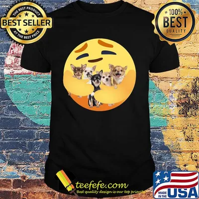 Icon hug chihuahua dog shirt