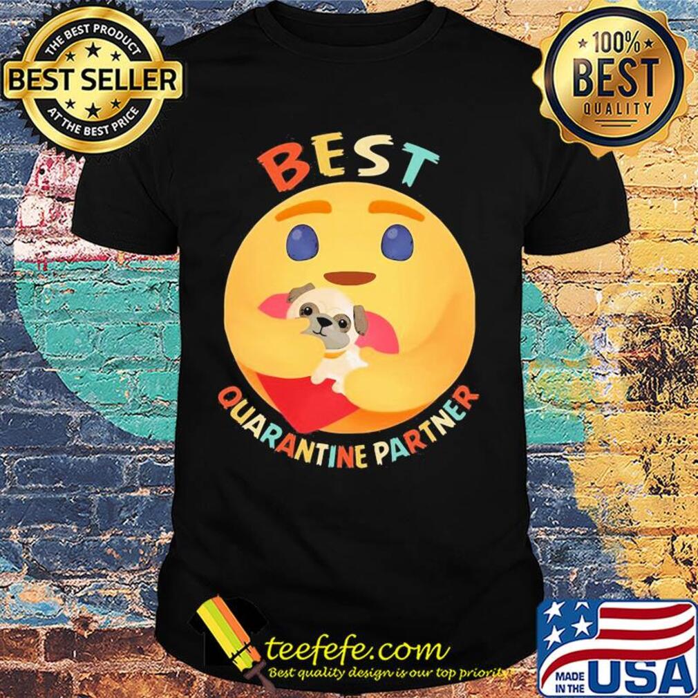 Icon hug pug heart best quarantine partner vintage shirt