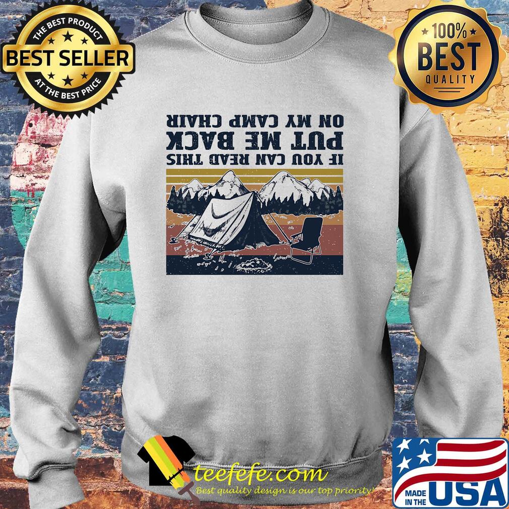 If you can read this put me back on my cam chair vintage s Sweater If you can read this put me back on my cam chair vintage s Sweater