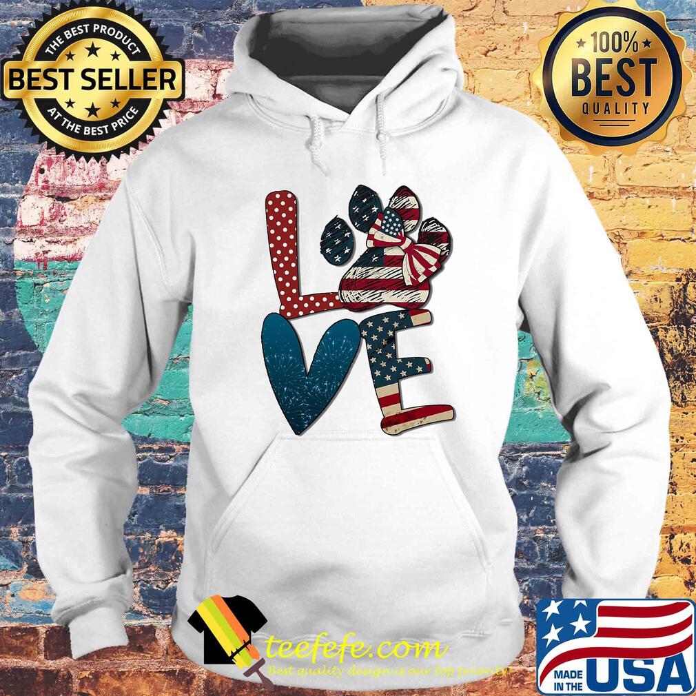 Independence Day love dog paw s Hoodie Independence Day love dog paw s Hoodie