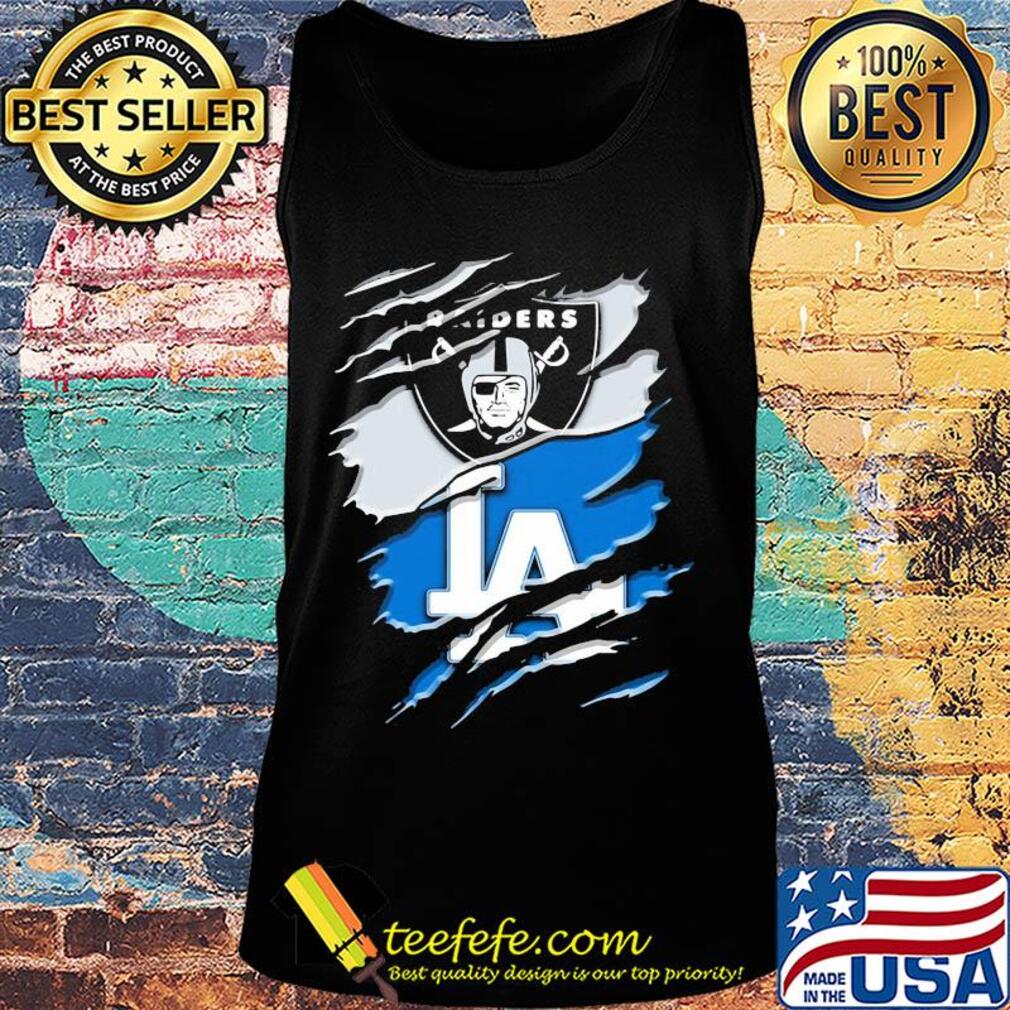 Insides oakland raiders and los angeles dodgers s Tank top Insides oakland raiders and los angeles dodgers s Tank top