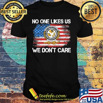 International brotherhood no one like likes us we don't care american flag independence day shirt