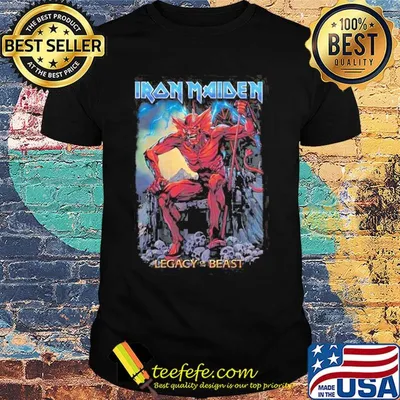 Iron maiden legacy of the beast light shirt