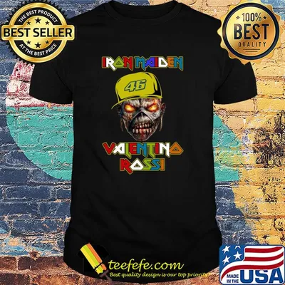 Iron Maiden Valentino Rossi shirt