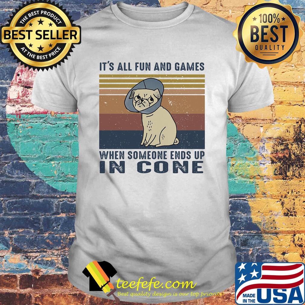 It's all fun and games when someone ends up in cone vintage shirt