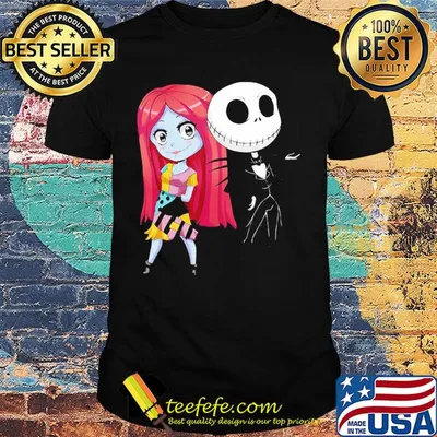 Jack skellington and sally nightmare before christmas shirt