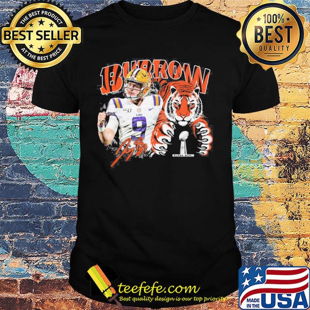 Joe burrow lsu tigers team champions signature shirt Joe burrow lsu tigers team champions signature shirt
