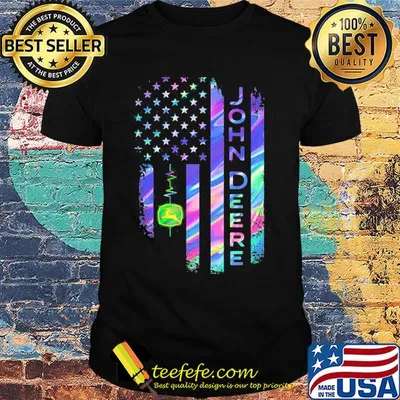 John deere american flag independence day shirt
