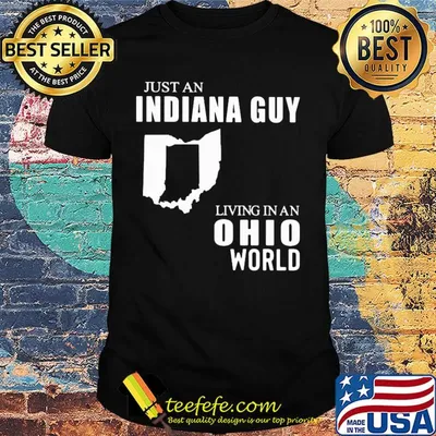 Just an Indiana guy living in an Ohio world map shirt
