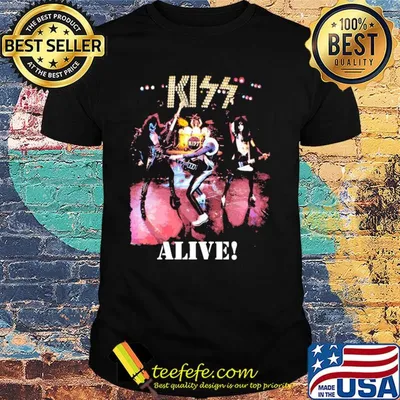 Kiss band alive worldwide shirt