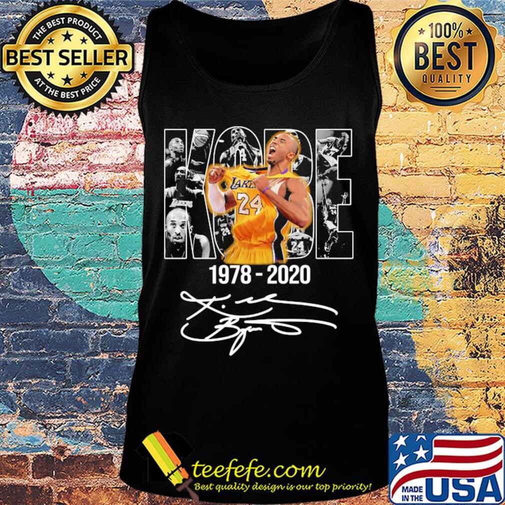 Kobe bryant 1978 2020 player los angeles lakers team basketball signature s Tank top Kobe bryant 1978 2020 player los angeles lakers team basketball signature s Tank top