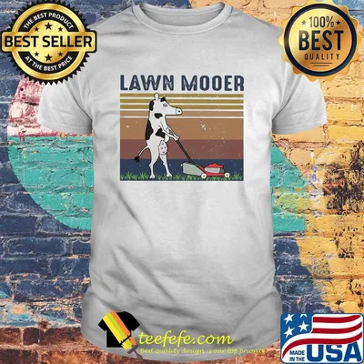 Lawn mooer cow vintage shirt