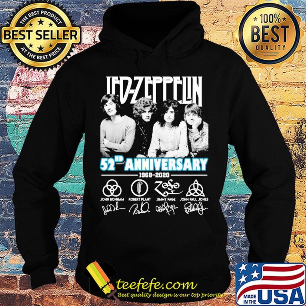 Led-zeppelin 52nd anniversary 1968 2020 signatures s Hoodie Led-zeppelin 52nd anniversary 1968 2020 signatures s Hoodie