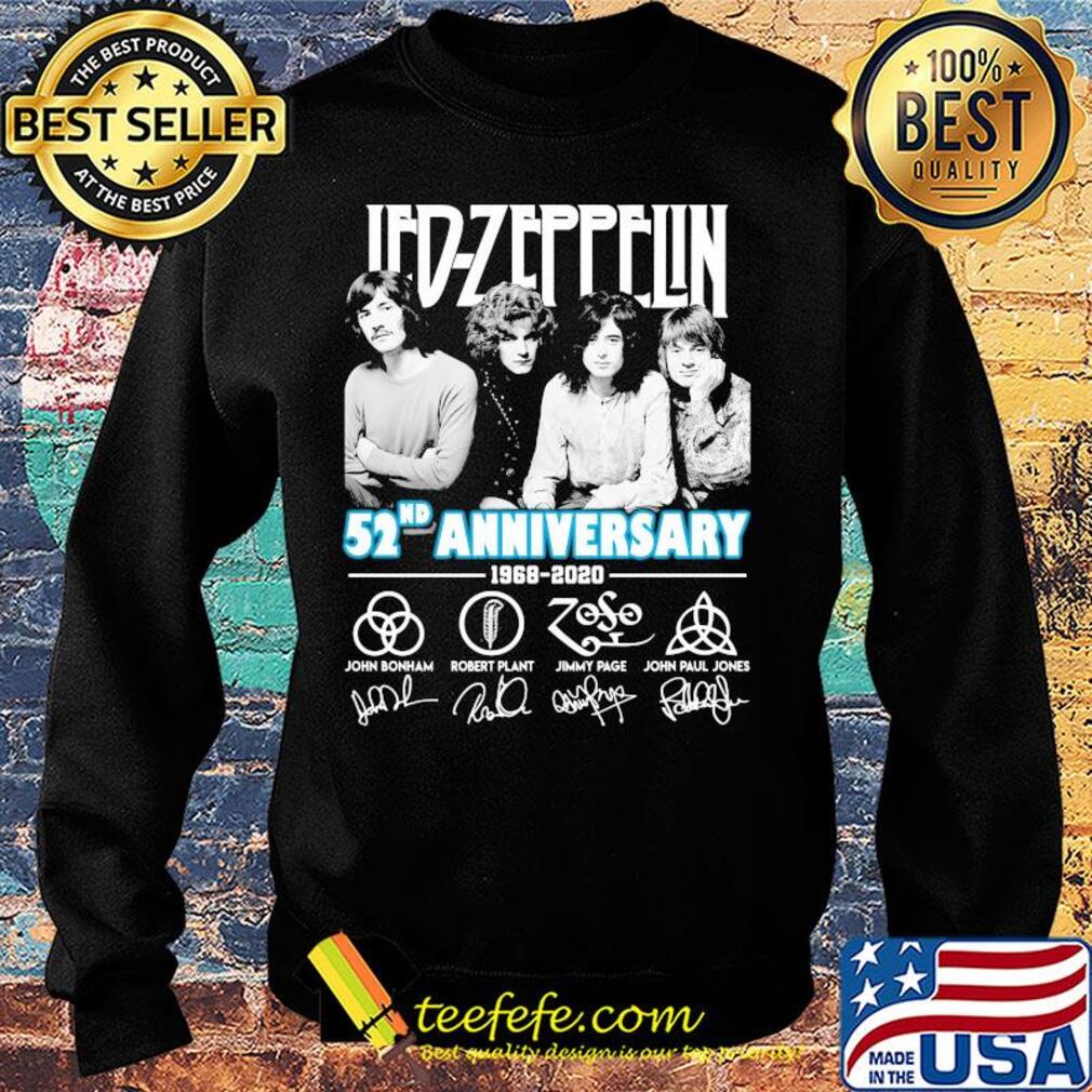 Led-zeppelin 52nd anniversary 1968 2020 signatures s Sweater Led-zeppelin 52nd anniversary 1968 2020 signatures s Sweater