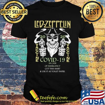 Led Zeppelin Covid-19 vaccine 2020 shirt