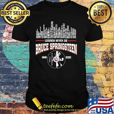 Legends never die bruce springsteen 1949 2020 shirt