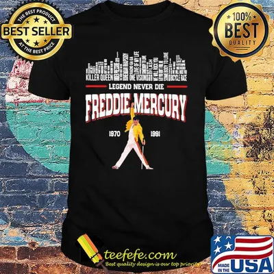 Legends never die freddie mercury 1970 1991 shirt