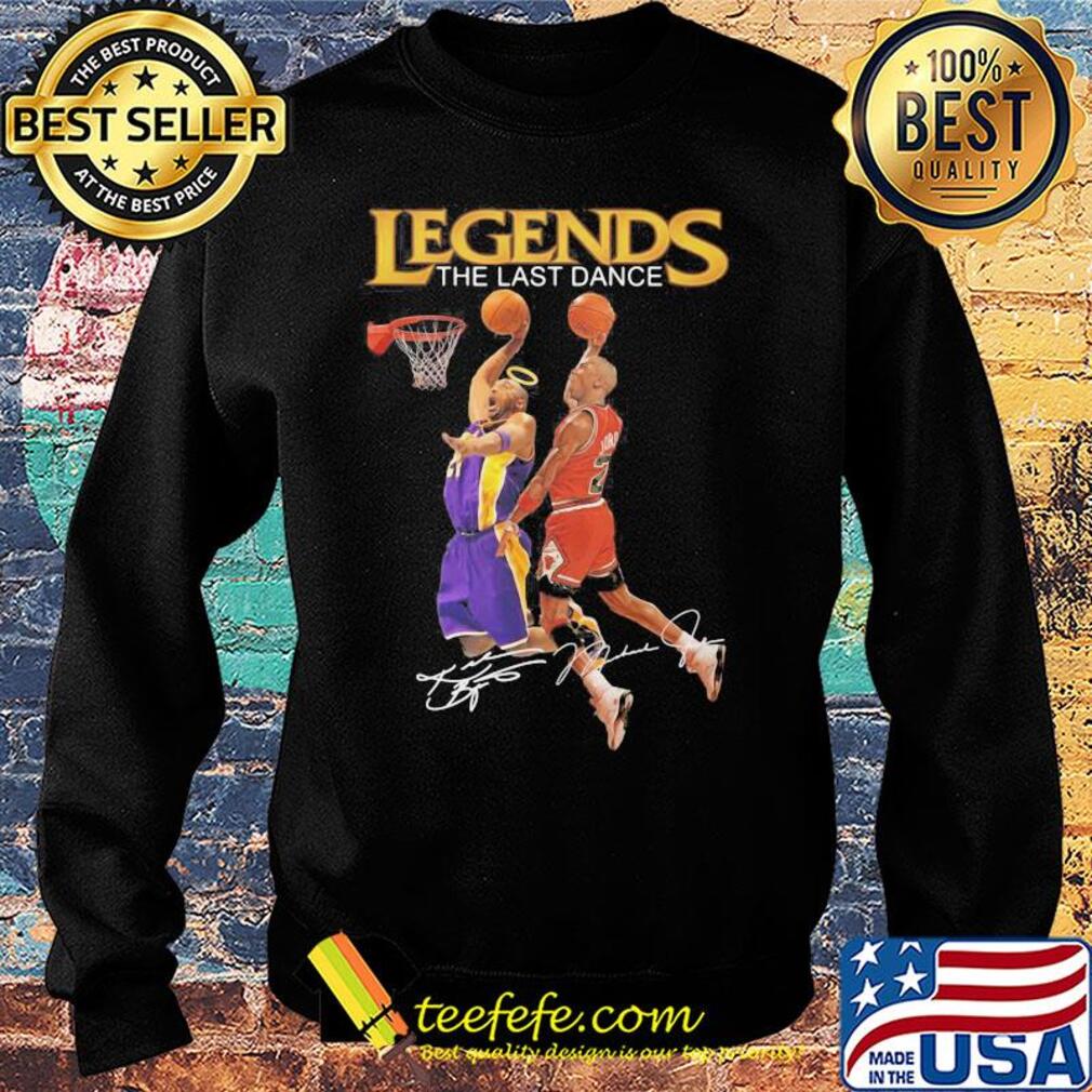 Legends the last dance Kobe Bryant and Michael Jordan play basketball signatures s Sweater Legends the last dance Kobe Bryant and Michael Jordan play basketball signatures s Sweater