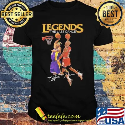 Legends the last dance Kobe Bryant and Michael Jordan play basketball signatures shirt