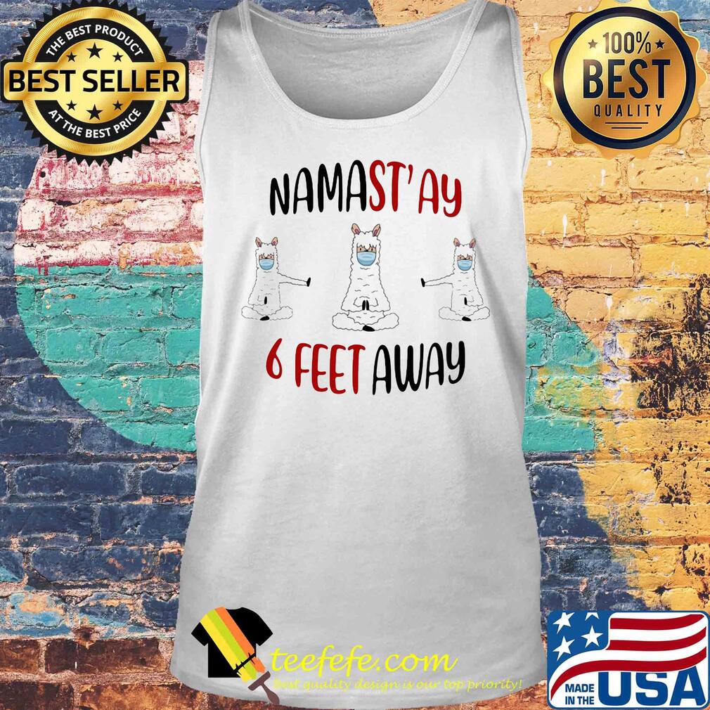 Llama mask namastay 6 feet away covid-19 s Tank top Llama mask namastay 6 feet away covid-19 s Tank top