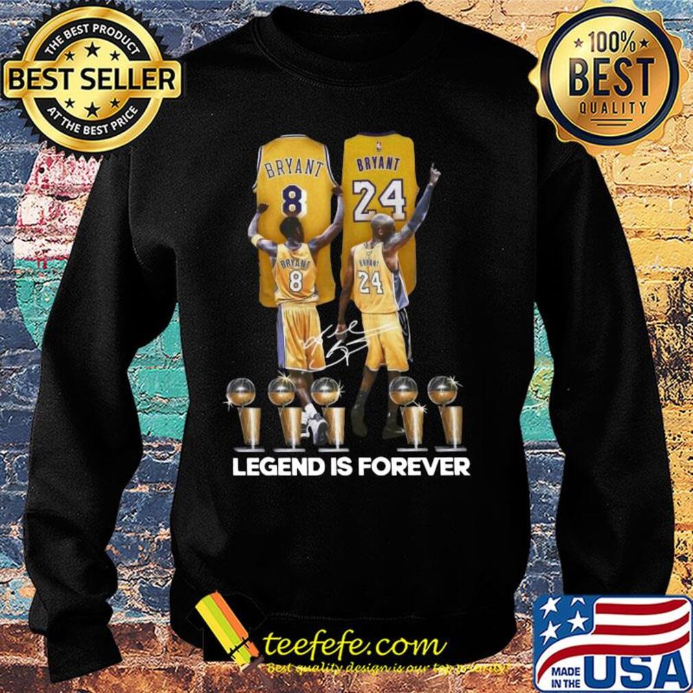 Los angeles 8 lakers bryant 24 signature legend is forever s Sweater Los angeles 8 lakers bryant 24 signature legend is forever s Sweater